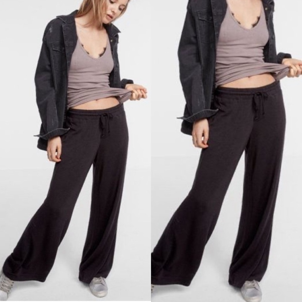 Express Wide Leg Drawstring Lounge Pants